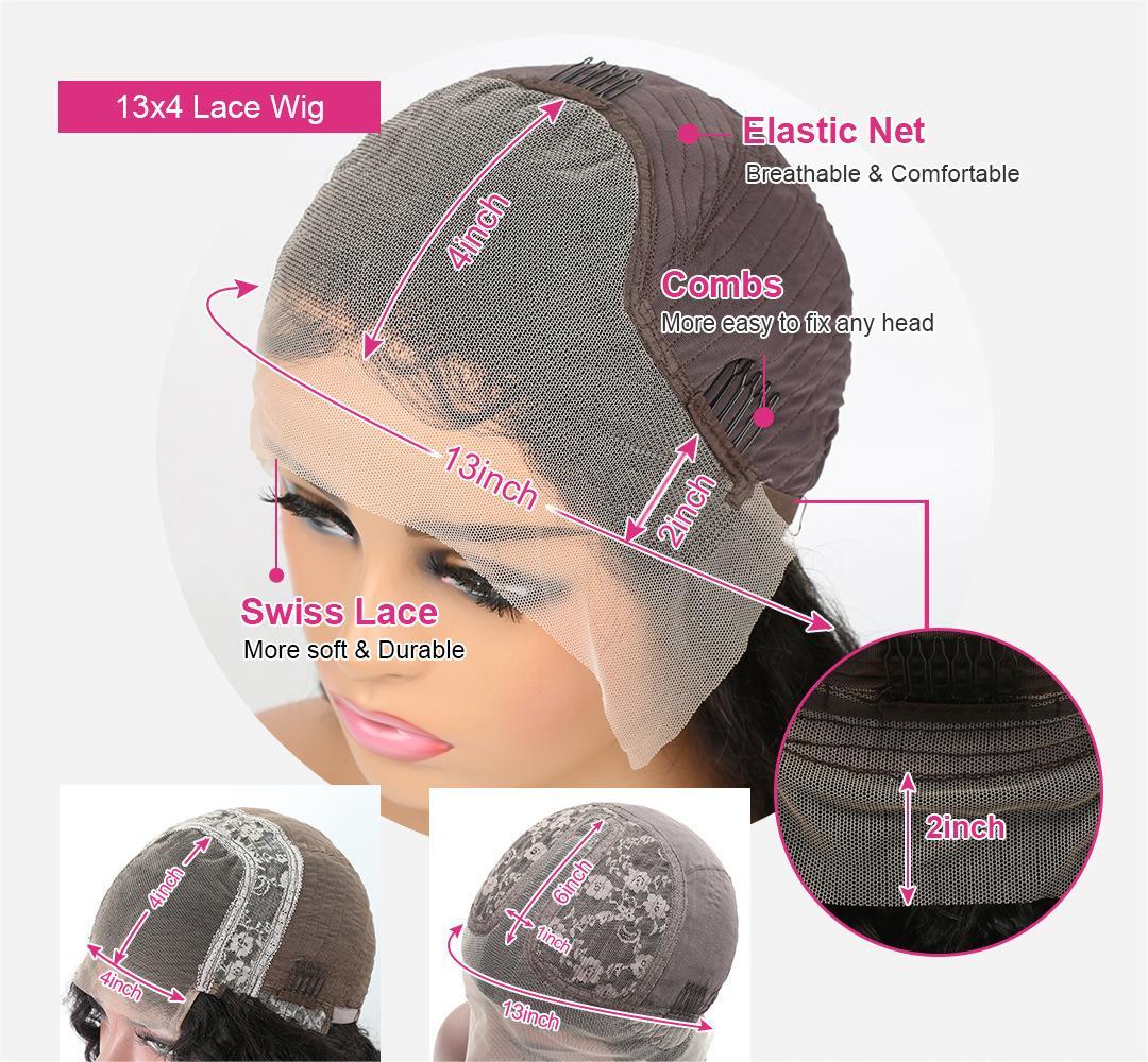 Loose Deep Lace-up Front Wig Flat Panel Former Lace Head Cap - Image 5