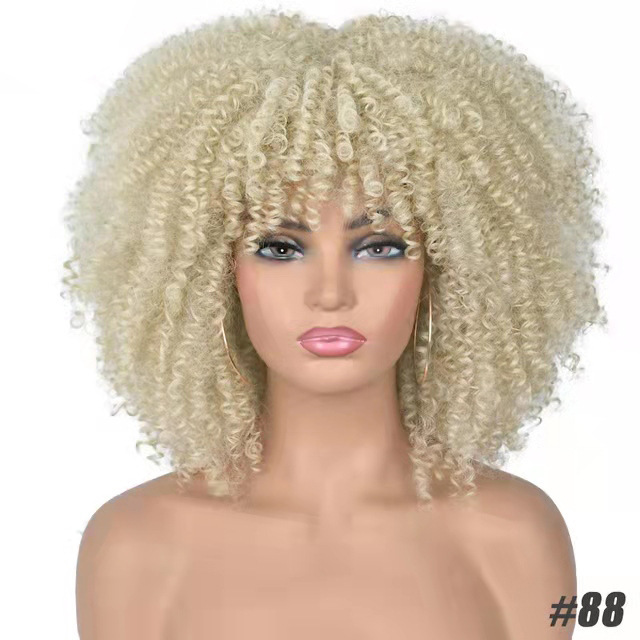 African Small Curly Hair Afro Wig Headgear - Image 5
