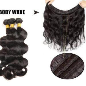 Brazil hair wigs curtain 14 inch body 50g really curls hair curtain seamless hair and wholesale