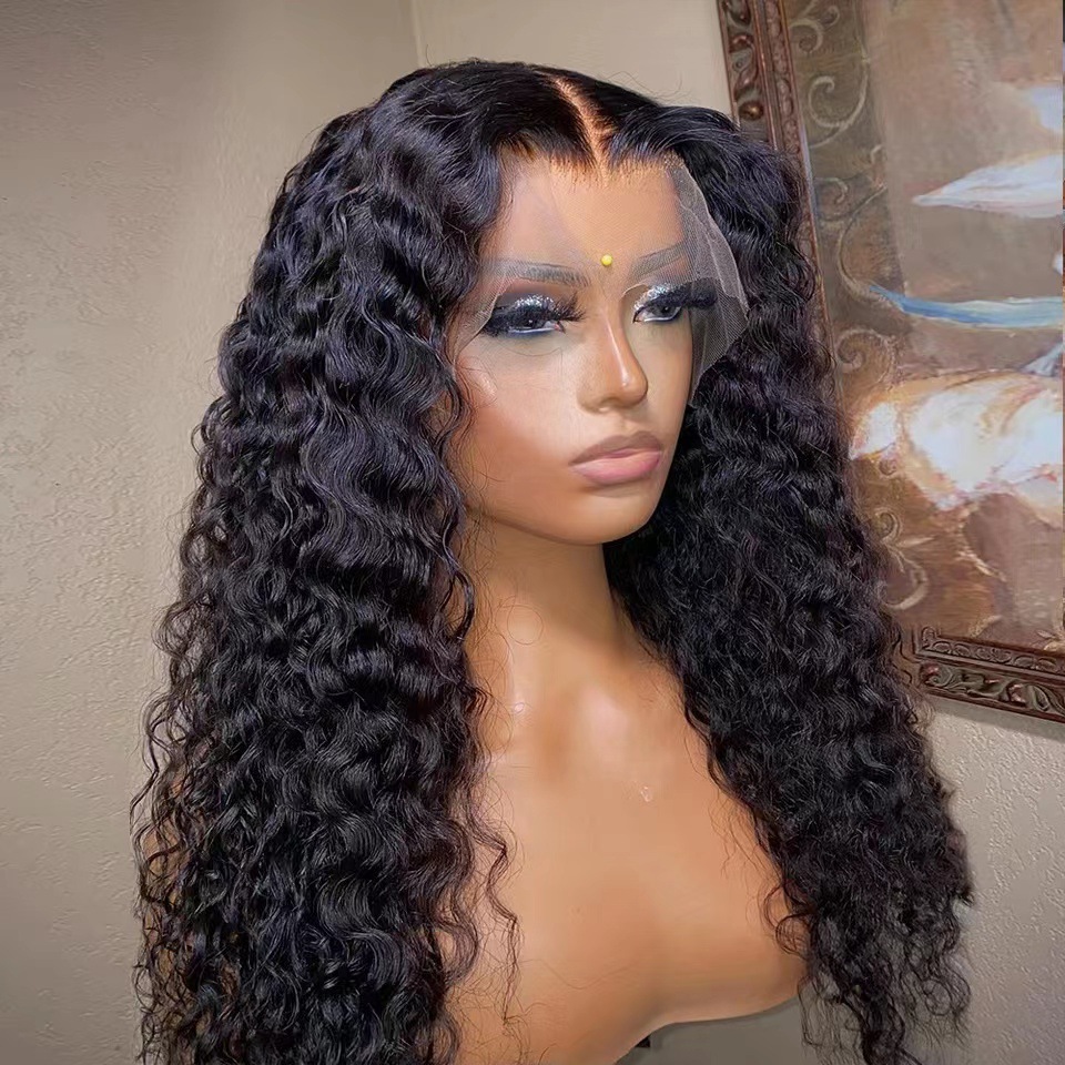 Front Lace Wig Women's Long Curly Hair Chemical Fiber Wig - Image 3