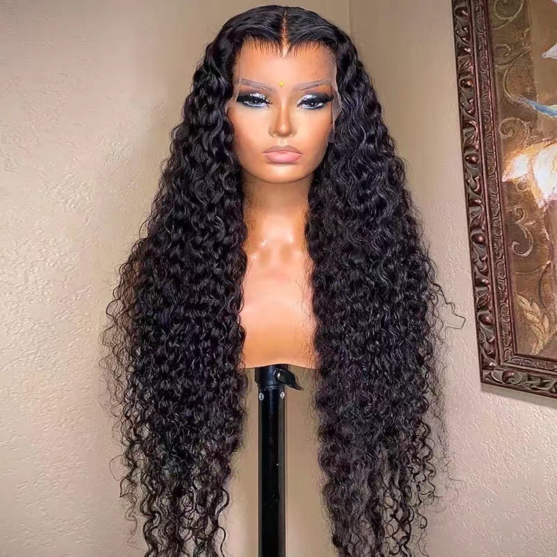Front Lace Wig Women's Long Curly Hair Chemical Fiber Wig - Image 4