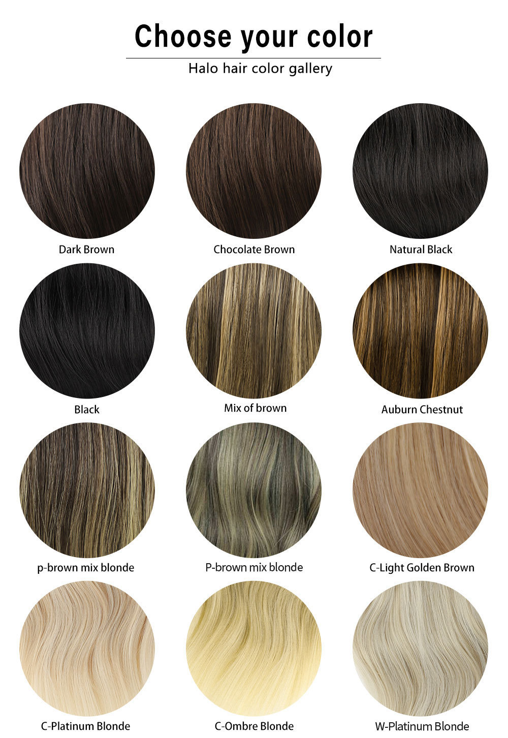 Women's Long Wig Water Ripple Hair Extension Piece 4-piece Set - Image 3