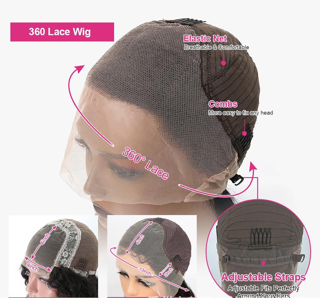 Loose Deep Lace-up Front Wig Flat Panel Former Lace Head Cap - Image 6
