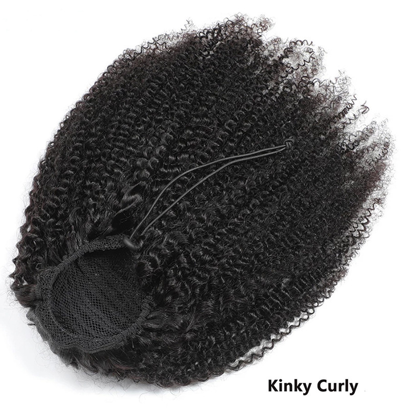 Wig Curly Fringe Head Curly Drawstring Ponytail - Image 3