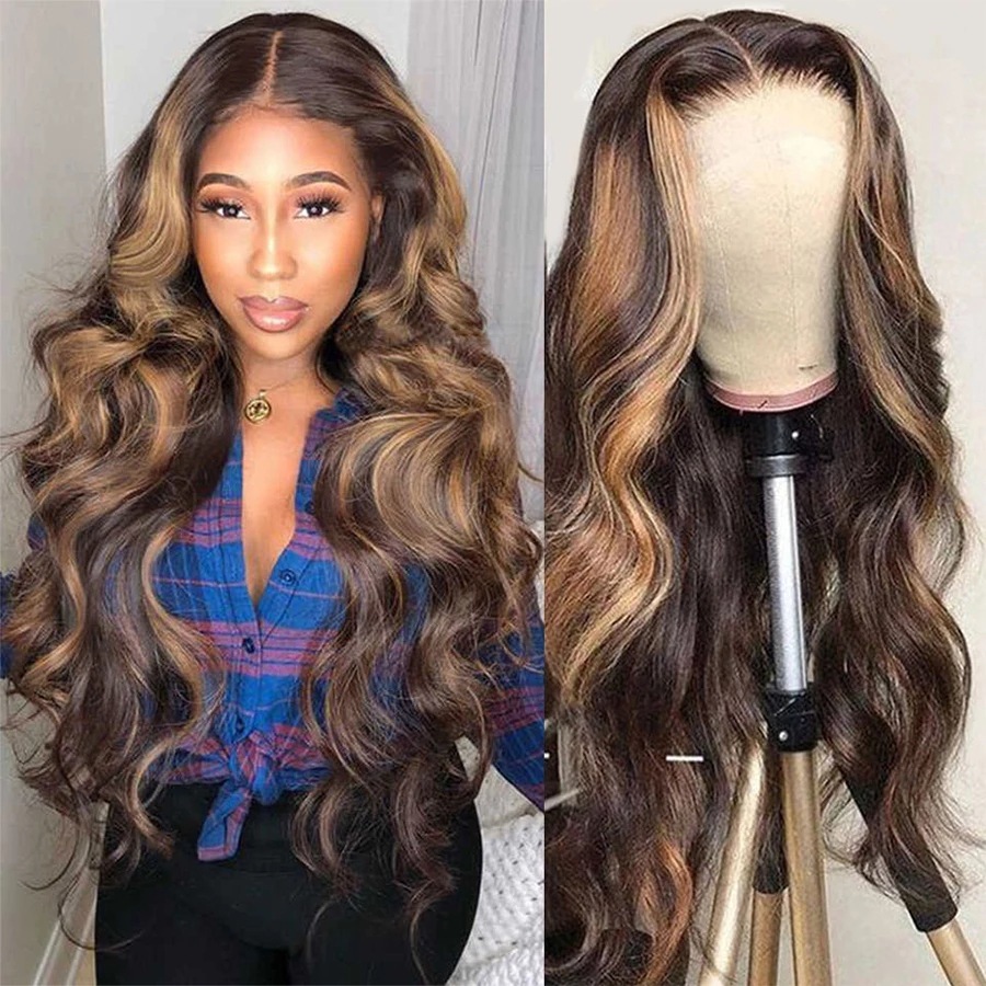 Medium And Long Curly Fashion Female Big Wave Real Human Hair Wig - Image 2