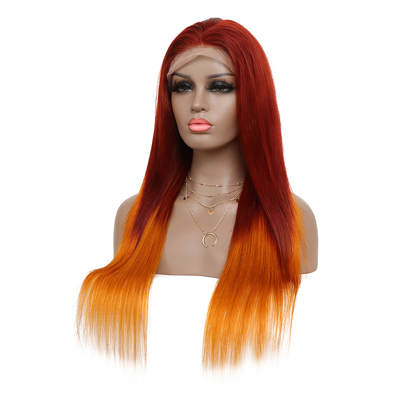 13X4 Front Lace Head Cover Real Hair Wig Transparent Lace - Image 2