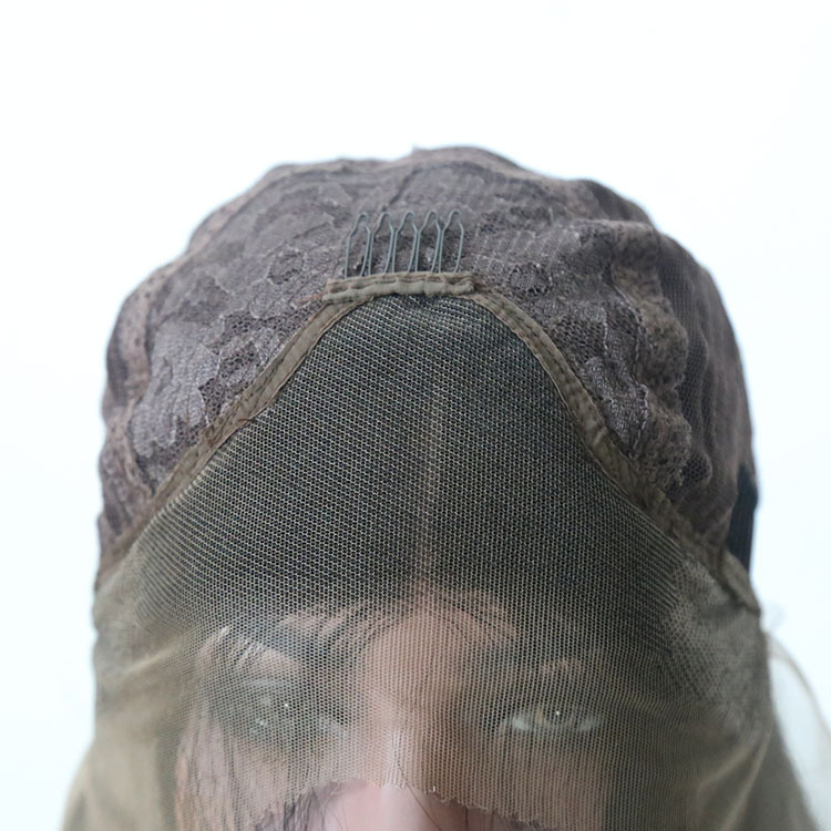 New Mid-length Long Straight Hair Style Former Lace Head Cap Women - Image 3